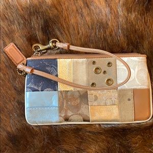 Coach patchwork wristlet